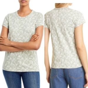 Rag & Bone All Over Leaf Short Sleeve Tee